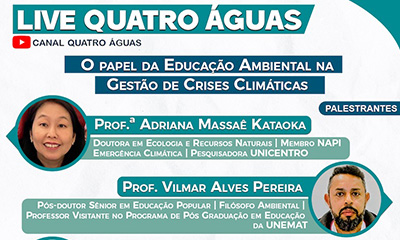 CBHs afluentes realizam evento online sobre educação ambiental