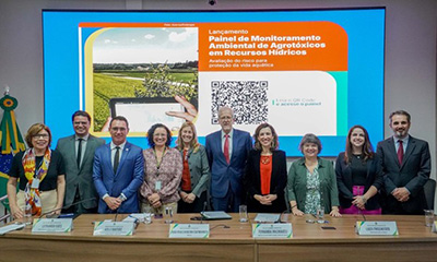 Governo do Brasil lança painel de monitoramento de agrotóxicos nos recursos hídricos e vida aquática