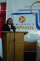 A Coordenadora do SERPASUL, Maria Aparecida Borges Pimentel Vargas, atual secretria do CEIVAP e representante dos usurios (Setor de Hidroeletricidade  MG)